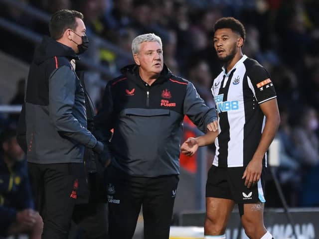 The strongest 18-man squad currently available to Steve Bruce at Newcastle United. (Photo by Michael Regan/Getty Images)