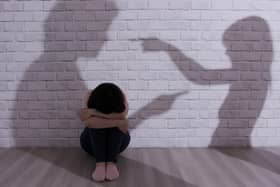 Children and young people get upset when they hear arguments at home. Picture posed by model