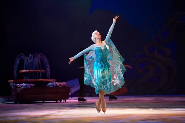 Elsa in Disney On Ice. Photo by Jeff Kavanaugh