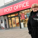 South Tyneside Council leader, Cllr Tracey Dixon, outside South Shields Post Office in King Street.