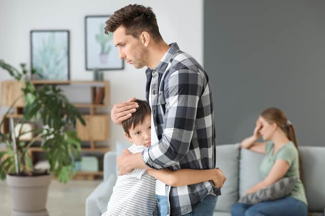 Parents suffering with their mental health can have an impact on the whole family. Photo posed by models.