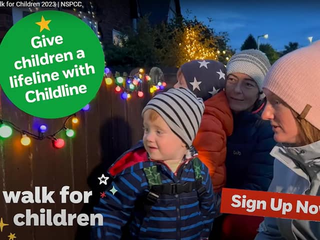 Childline's Walk for Children fundraiser takes place on December 22 and people are encouraged to sign up.
