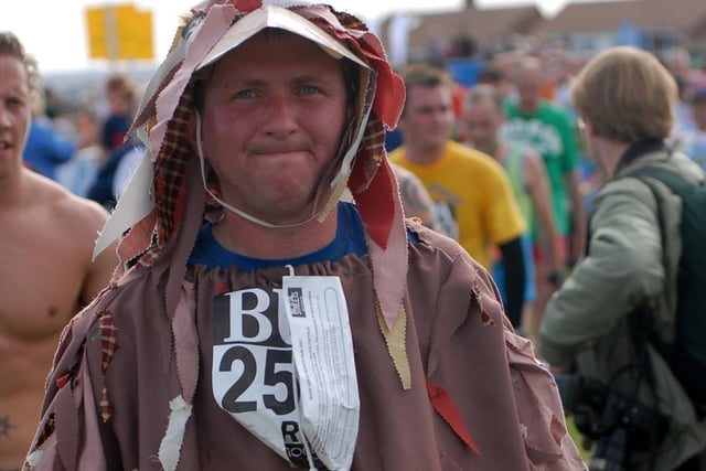 What a fantastic fancy dress effort from this runner in 2007.