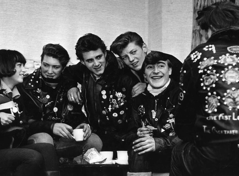 The Cross Bar Club coffee bar in 1965. Can you spot someone you know in this photo?