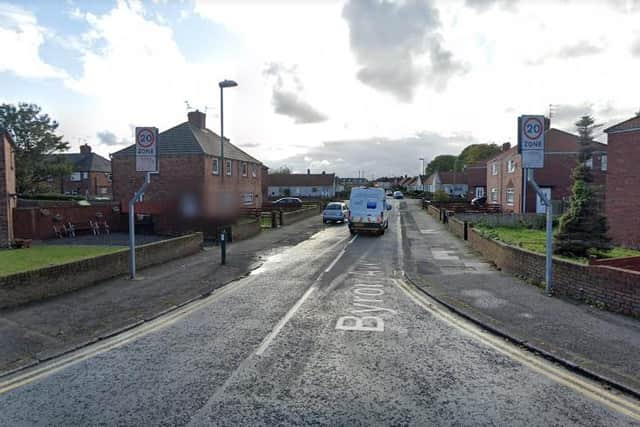 Police want residents to be on their guard after reports of suspected co artists selling fish door to door on Byron Avenue, Hebburn. Google image.