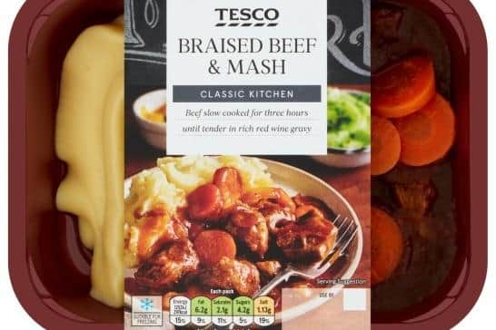 Braised beef and mash.