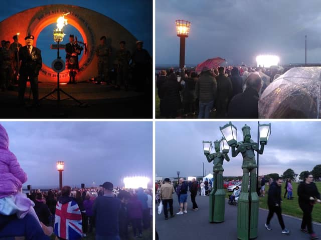Beacons were lit in South Tyneside as tribute to the Queen across the UK and Commonwealth.