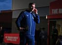 Newcastle United defender Fabian Schar arrives at the City Ground.