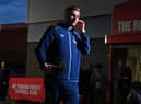 Newcastle United defender Fabian Schar arrives at the City Ground.