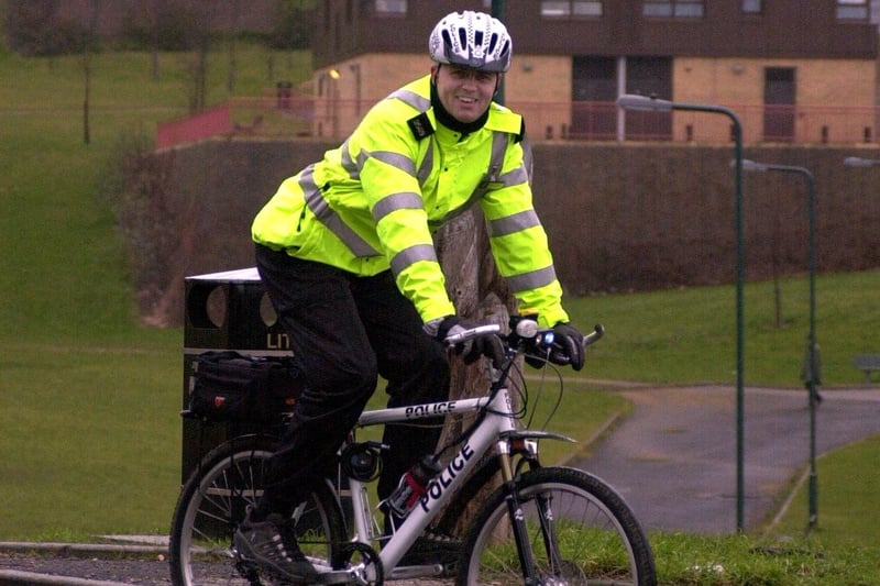 February 2001 was the time when member of Sheffield's hillside team PC Bob Kenney,  patroled the beat at Upperthorpe on a new special police bike