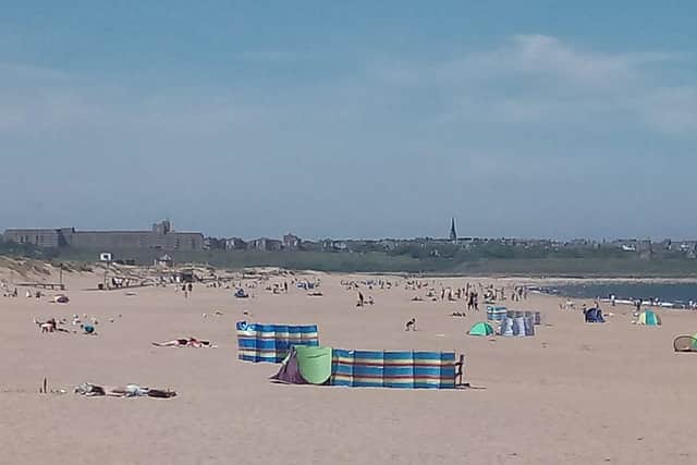Sandhaven Beach in South Shields as temperatures rose on May 20