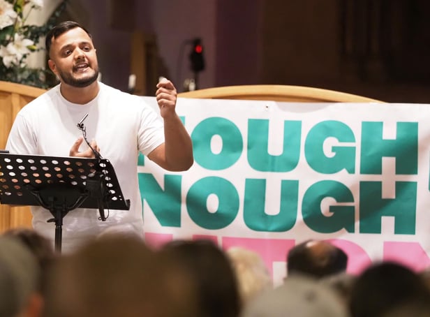<p>Organiser and host of one of the rally events Taj Ali</p>