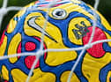 Hi-Vis Premier League Nike Flight winter match ball. (Photo by Marc Atkins/Getty Images)