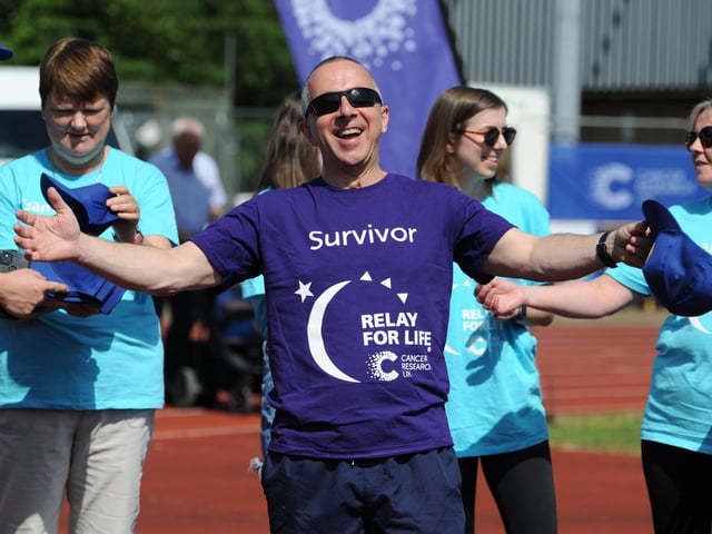 Cancer Research Relay for Life at Monkton Stadium, Jarrow.