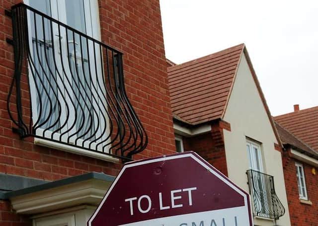 Private rent levels row