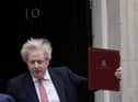 Prime Minister leaves 10 Downing Street, London, to update MPs in the House of Commons with the plan for living with Covid-19. Picture date: Monday February 21, 2022.