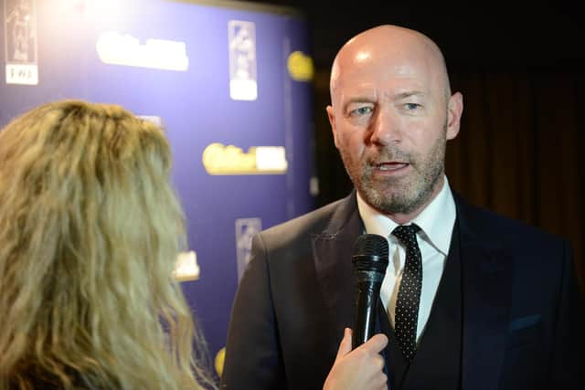 Alan Shearer at the FWA awards at Ramside Hall. (Pic: Sir Bobby Robson Foundation/Barry Pells Photography)