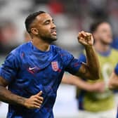 Callum Wilson of England warms up prior to the FIFA World Cup Qatar 2022 Group B match between England and USA at Al Bayt Stadium on November 25, 2022 in Al Khor, Qatar. (Photo by Clive Mason/Getty Images)
