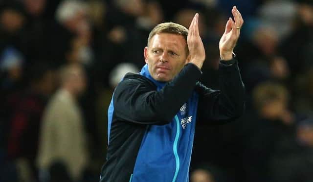 Graham Jones applauds Newcastle United's fans.