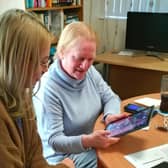 Technology sessions at a Jarrow care home