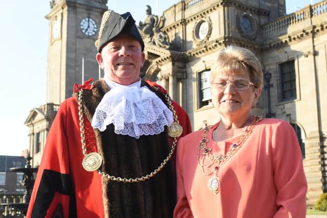 The Mayor and Mayoress of South Tyneside, Councillor Norman Dick and Jean Williamson