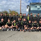 Hebburn Town Football Club players and coaching staff ahead of the FA Vase final.