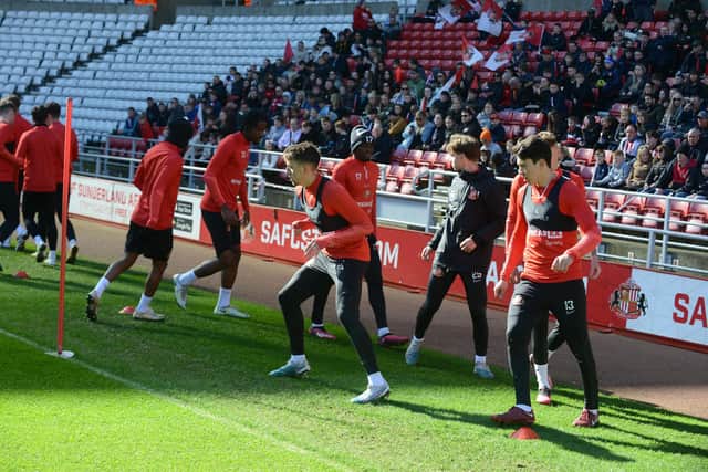 Sunderland's open training session at the Stadium of Light. Photo: Stu Norton