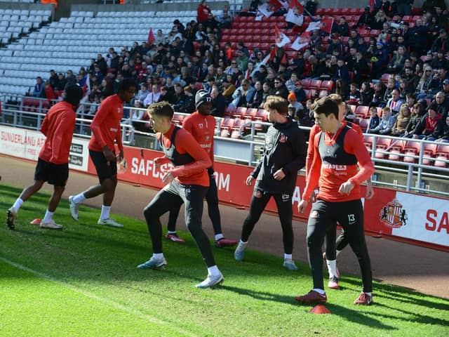 Sunderland's open training session at the Stadium of Light. Photo: Stu Norton