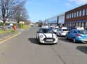 The final driving test leaves the DVSA-South Tyneside Driving Test Centre.