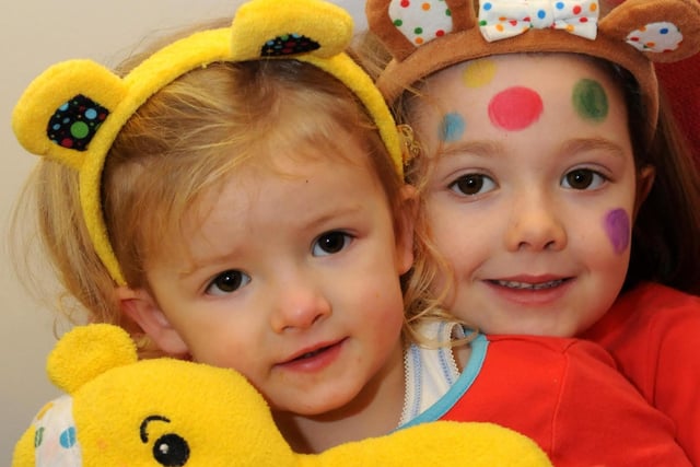 Youngsters at All Saints Children's Centre took part in a sponsored rhyme for Children in Need.