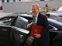 LONDON, ENGLAND - SEPTEMBER 22:  Digital, Culture, Media and Sport Secretary Oliver Dowden arrives for a cabinet meeting at the FCO on September 22, 2020 in London.
