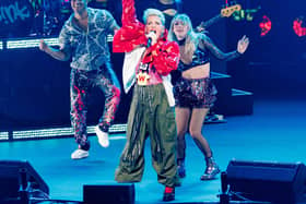 Pink performing at the Yaamava Theater at Yaamava Resort & Casino, California, in September. (Photo by Rich Polk/Getty Images for Yaamava' Resort & Casino)