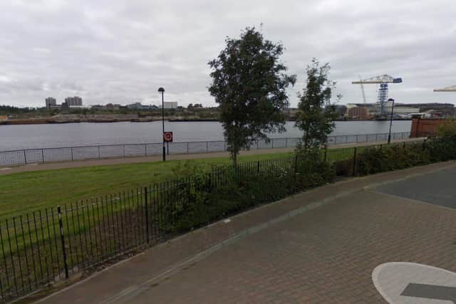 The emergency services were alerted to the incident on Hebburn Riverside earlier today. Image copyright Google Maps.
