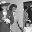 What a day for Clare Alsop after she presented Princess Diana with flowers at Bridal Elegance in Houghton in May 1985.