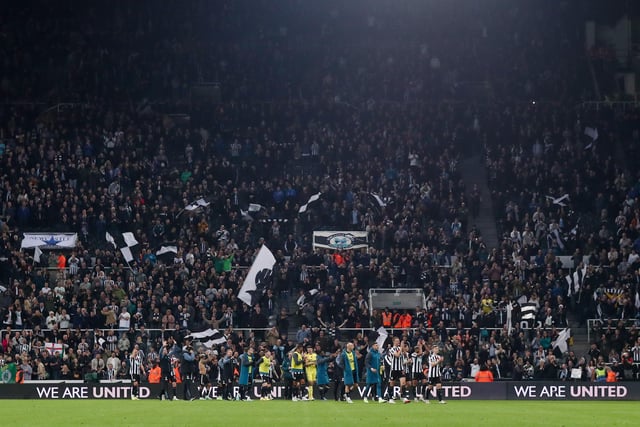 Newcastle United play in the Premier League and have an average attendance of 52,177.
