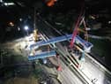 Captivating time-lapse footage shows the successful removal of a footbridge as part of National Highways’ A1 Birtley to Coal House upgrade.