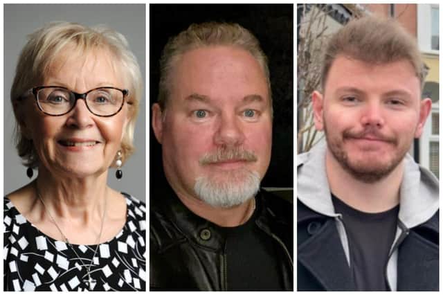 (L to R) Anne Hethrington, Justin Knight, Jim Yare