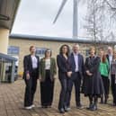 Delegates, from left, Harriet Beattie, Equinor; Maggie White, Esh-Stantec; Monisha Gower, NWG; John McCabe, CEO, NECC; Heidi Mottram, CEO, NWG; Vyvyan Evans, Aqua Consultants; Steven Hugill, NET; Zoe Frogbrook, NWG; and Rachel Leech, Gateshead College.