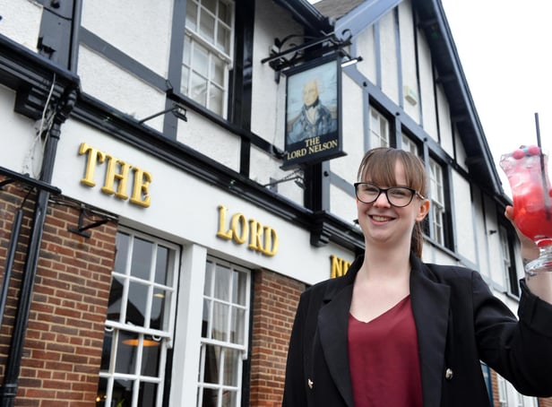 General Manager, Abbie Dixon outside The Lord Nelson