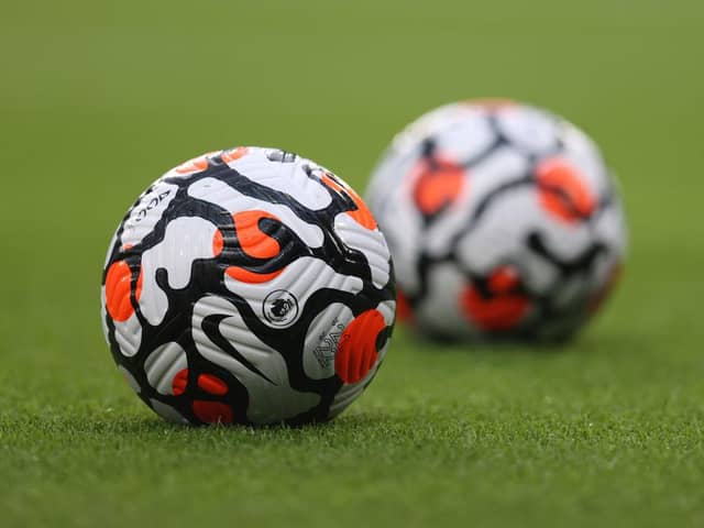 Premier League Nike AerowSculpt strike ball. (Photo by Catherine Ivill/Getty Images)