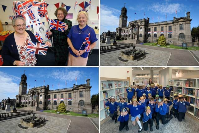 Painting South Tyneside red, white and blue.