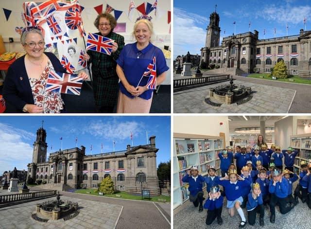 Painting South Tyneside red, white and blue.