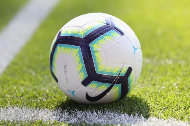 LONDON, ENGLAND - SEPTEMBER 01:  General view of the match ball during the Premier League match between Crystal Palace and Southampton FC at Selhurst Park on September 1, 2018 in London, United Kingdom.  (Photo by Alex Morton/Getty Images)