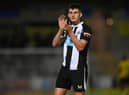 Kell Watts of Newcastle looks on during the pre-season friendly between Burton Albion and Newcastle United at the Pirelli Stadium on July 30, 2021 in Burton-upon-Trent, England. (Photo by Michael Regan/Getty Images)