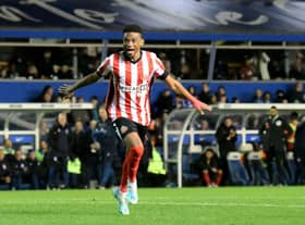 Amad celebrates his stunning goal
