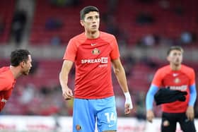 Ross Stewart was injured in the warm up. Mfc 1-0 Safc Efl Championship. Riverside Stadium. 05-08-22. Picture by FRANK REID