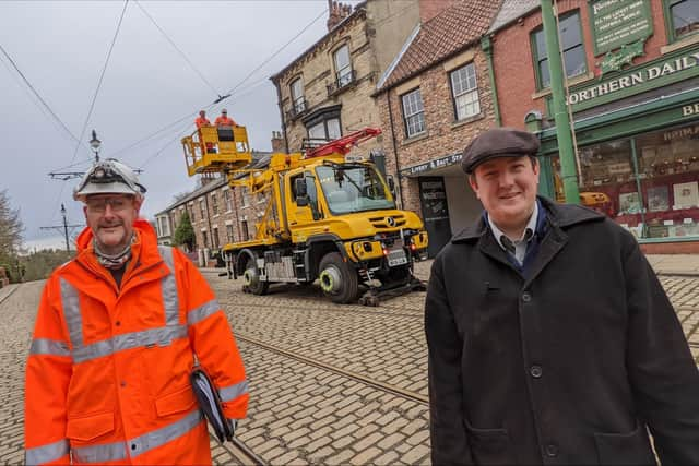 Principal Engineer at Nexus Malcolm Irving and Matt Ellis, Keeper of Transport at Beamish Museum