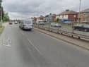 The A194 westbound carriageway near the Lindisfarne Roundabout.

Photograph: Google