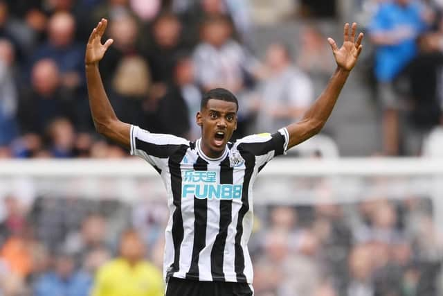 Newcastle United striker Alexander Isak.