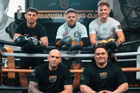 Boxers Smith, Waters and Reichard with Stubbs and Kelly